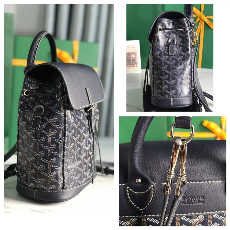 Goyard Navy Blue Mini Backpack 92 - Image 9