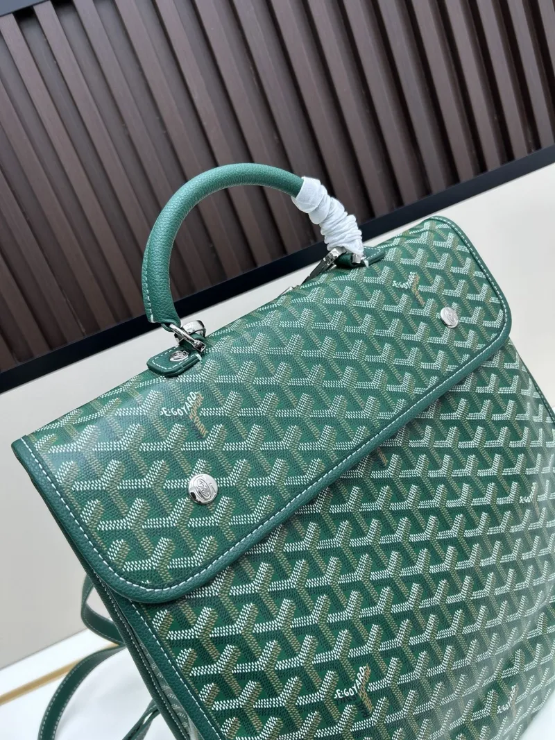 Goyard Green Luxury Designer Backpack - Image 4