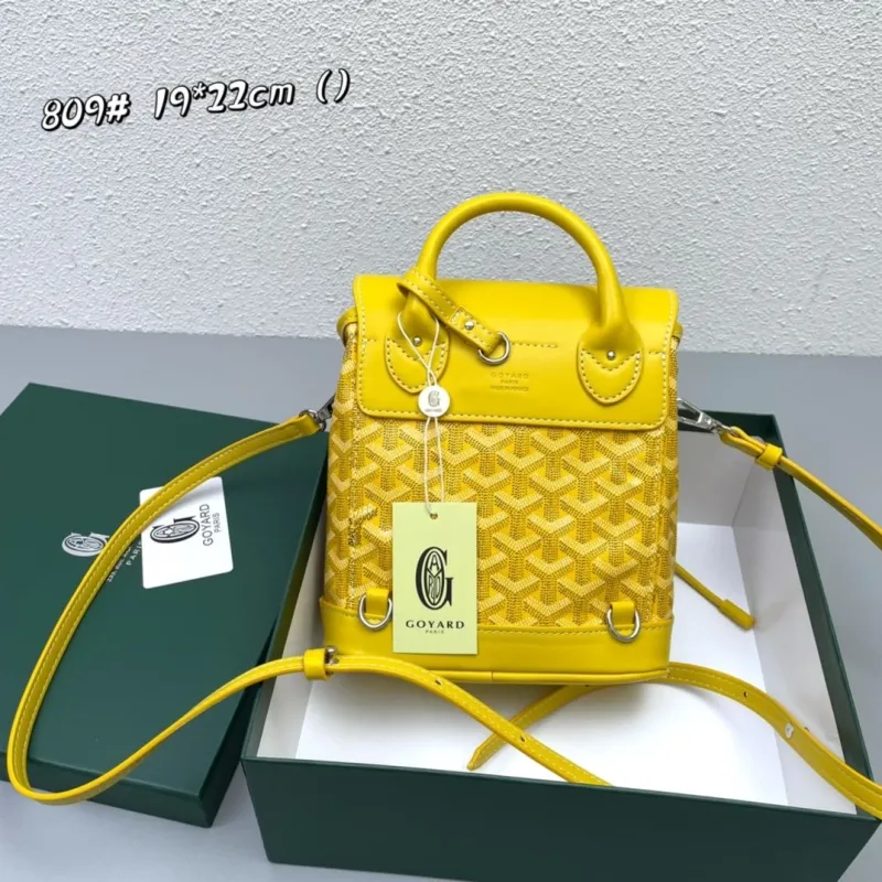 Goyard Yellow Mini Backpack 809 - Image 3