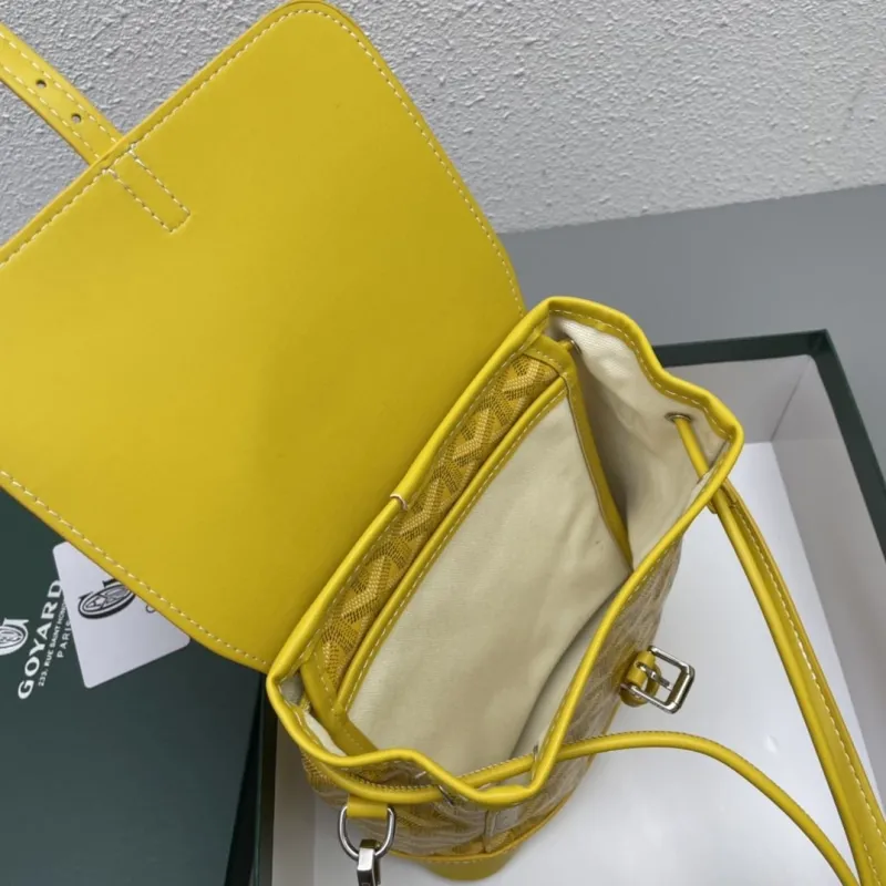 Goyard Yellow Mini Backpack 809 - Image 7