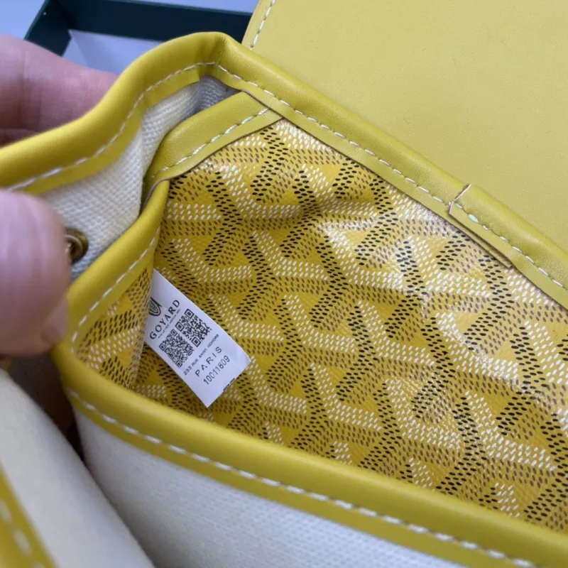 Goyard Yellow Mini Backpack 809 - Image 8