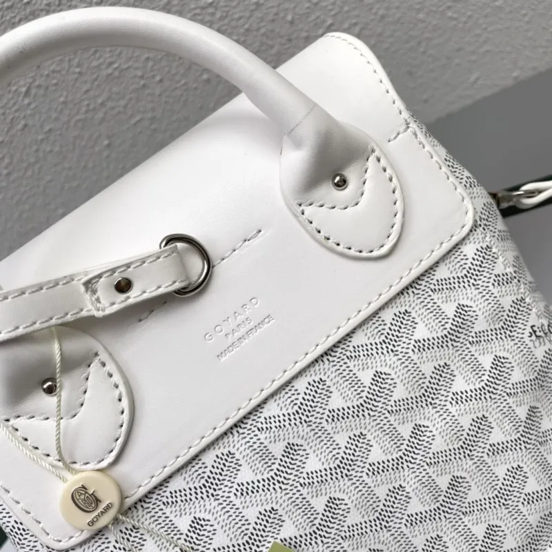 Goyard White Mini Backpack 809 - Image 6