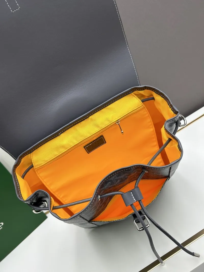 Goyard Gray Monogram Canvas Backpack - Image 7