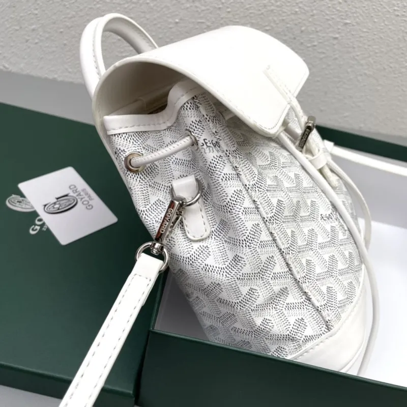 Goyard White Mini Backpack 809 - Image 5