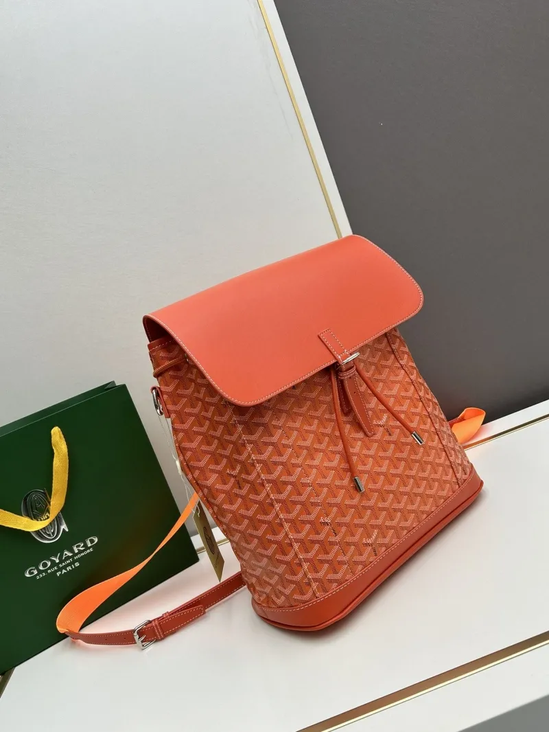 Alternative view of Goyard Orange Designer Backpack 121