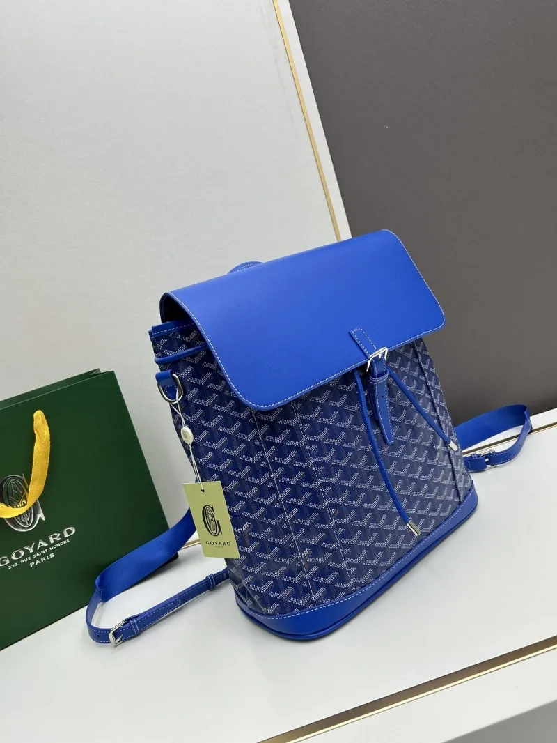 Alternative view of Goyard Blue Backpack Model 122 33x33x15cm