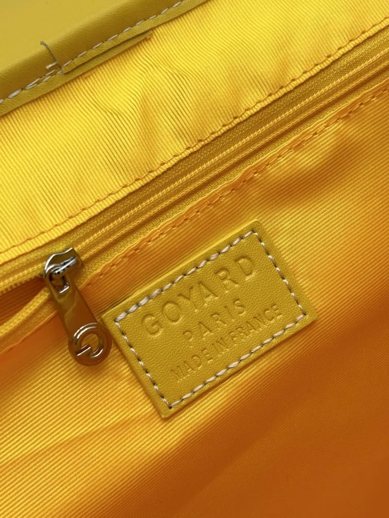 Goyard Yellow Leather Backpack 124 - Image 8