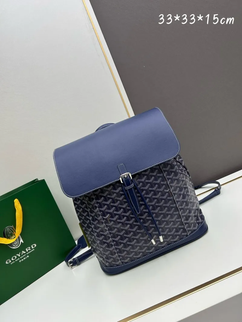 Goyard Navy Blue Backpack 128