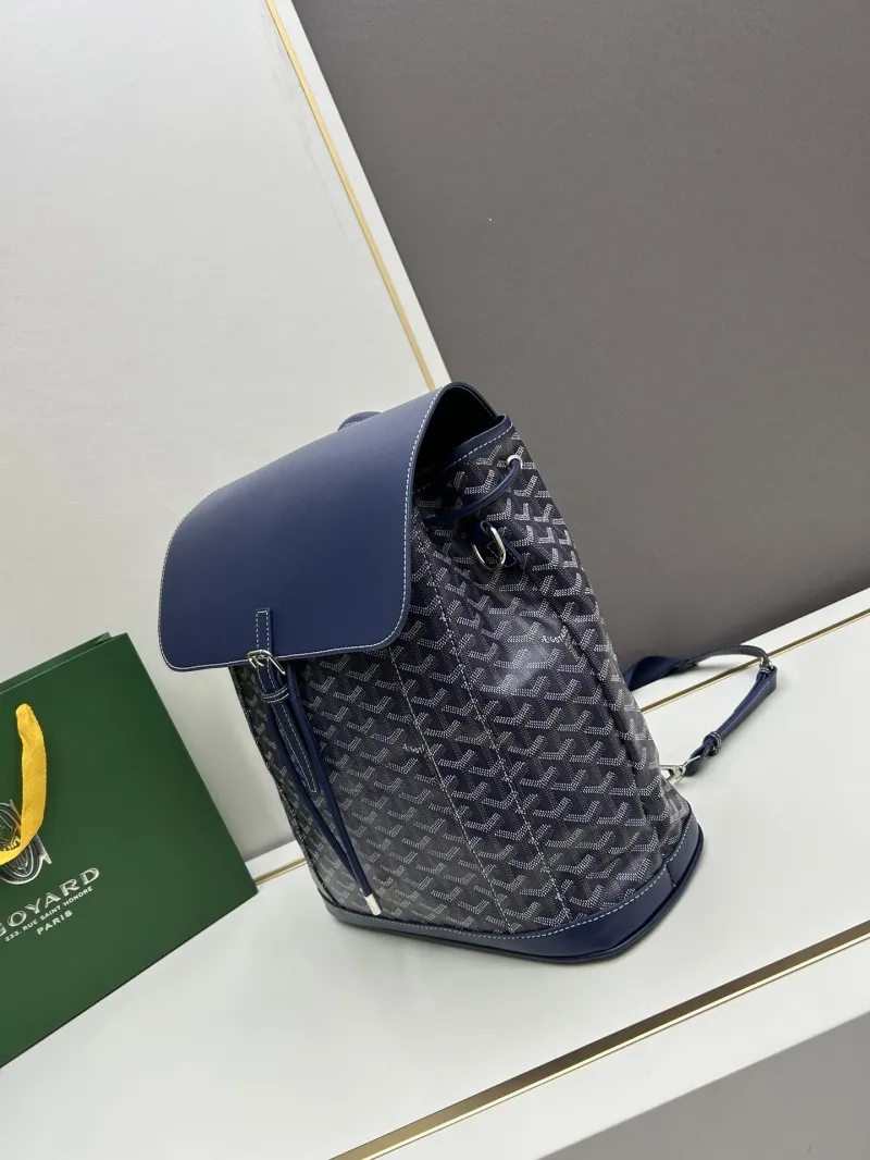 Alternative view of Goyard Navy Blue Backpack 128