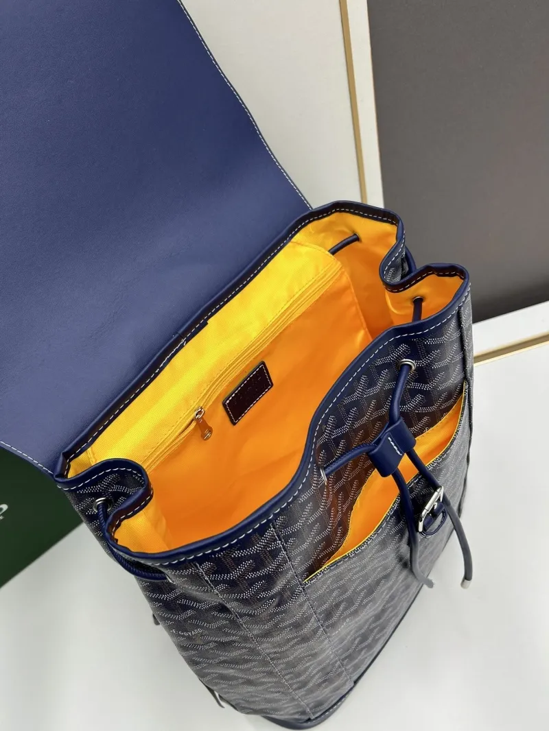 Goyard Navy Blue Backpack 128 - Image 8
