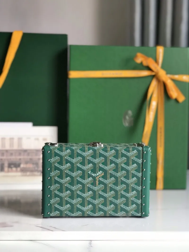 Goyard Green Crossbody Box Bag - Image 3