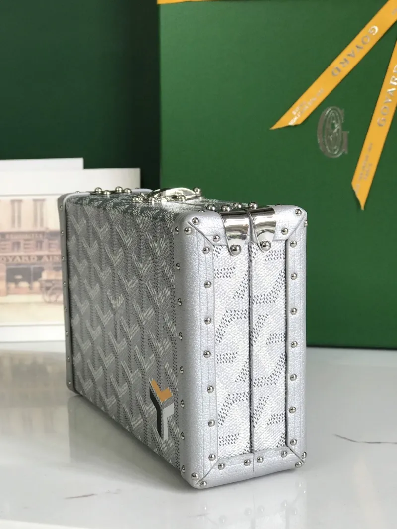 Goyard Silver Box Crossbody Bag - Image 5