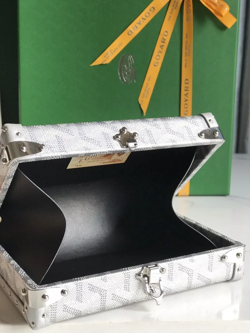 Goyard Silver Box Crossbody Bag - Image 9