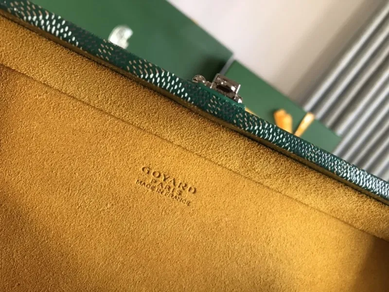 Goyard Green Valise Box Handbag - Image 8