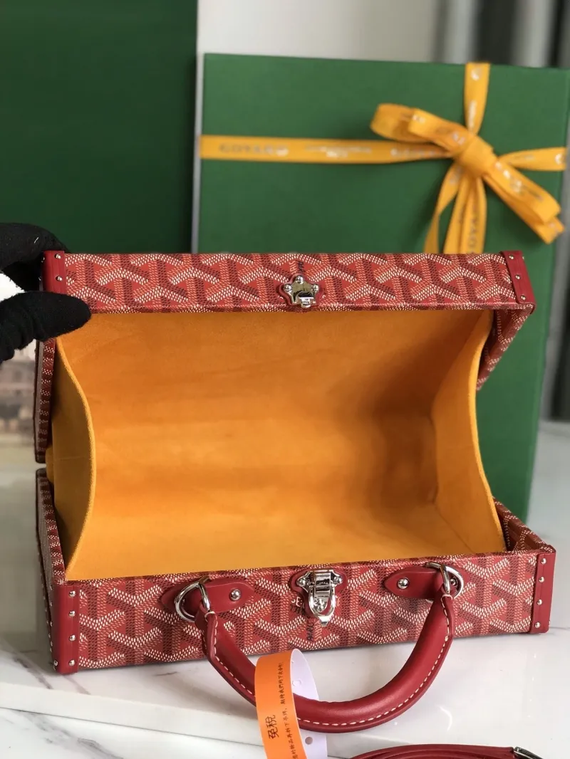 Goyard Red Box Bag 28 - Image 8