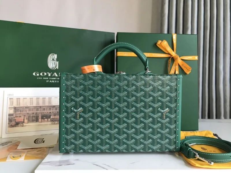 Goyard Green Box Bag 31
