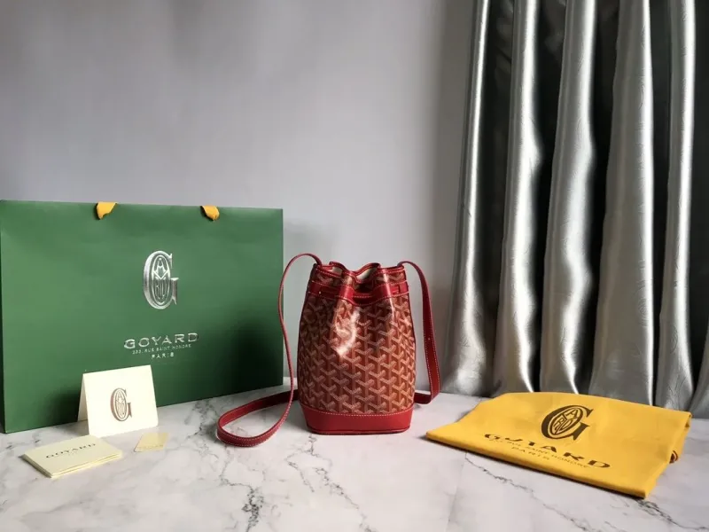 Goyard Red Bucket Bag - Image 3