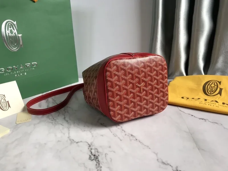 Goyard Red Bucket Bag - Image 4
