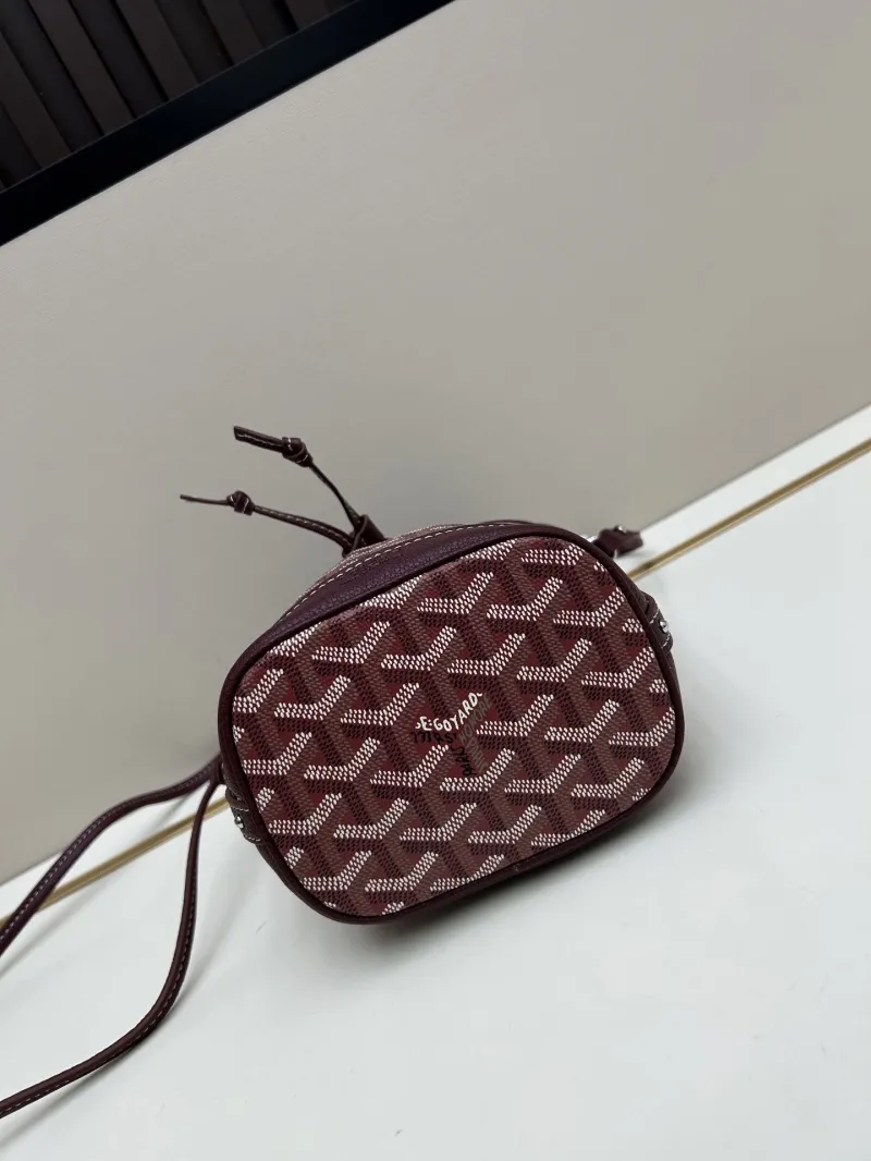 Goyard Burgundy Bucket Shoulder Bag - Image 5