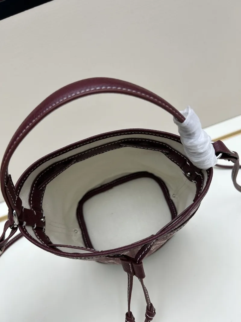Goyard Burgundy Bucket Shoulder Bag - Image 7
