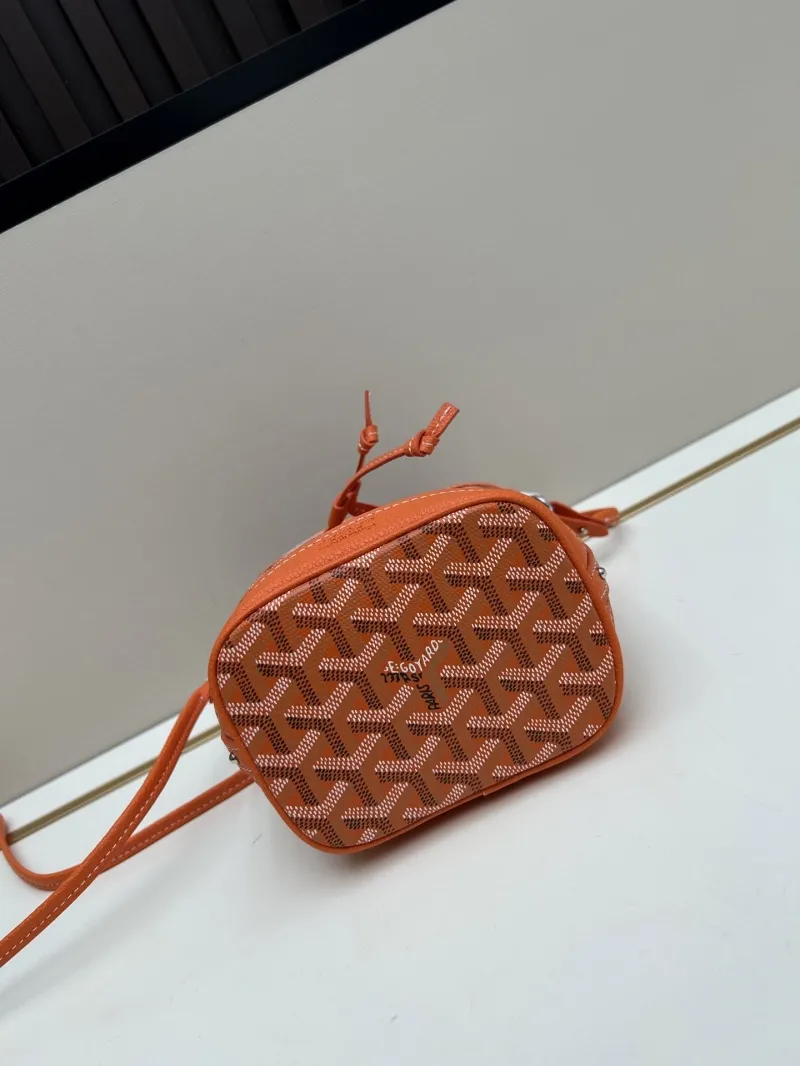 Goyard Orange Mini Bucket Bag Crossbody - Image 5