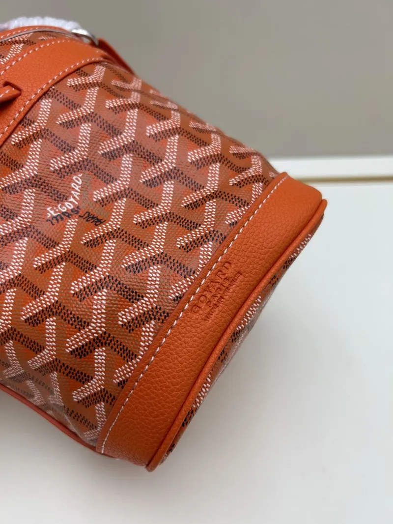 Goyard Orange Mini Bucket Bag Crossbody - Image 6