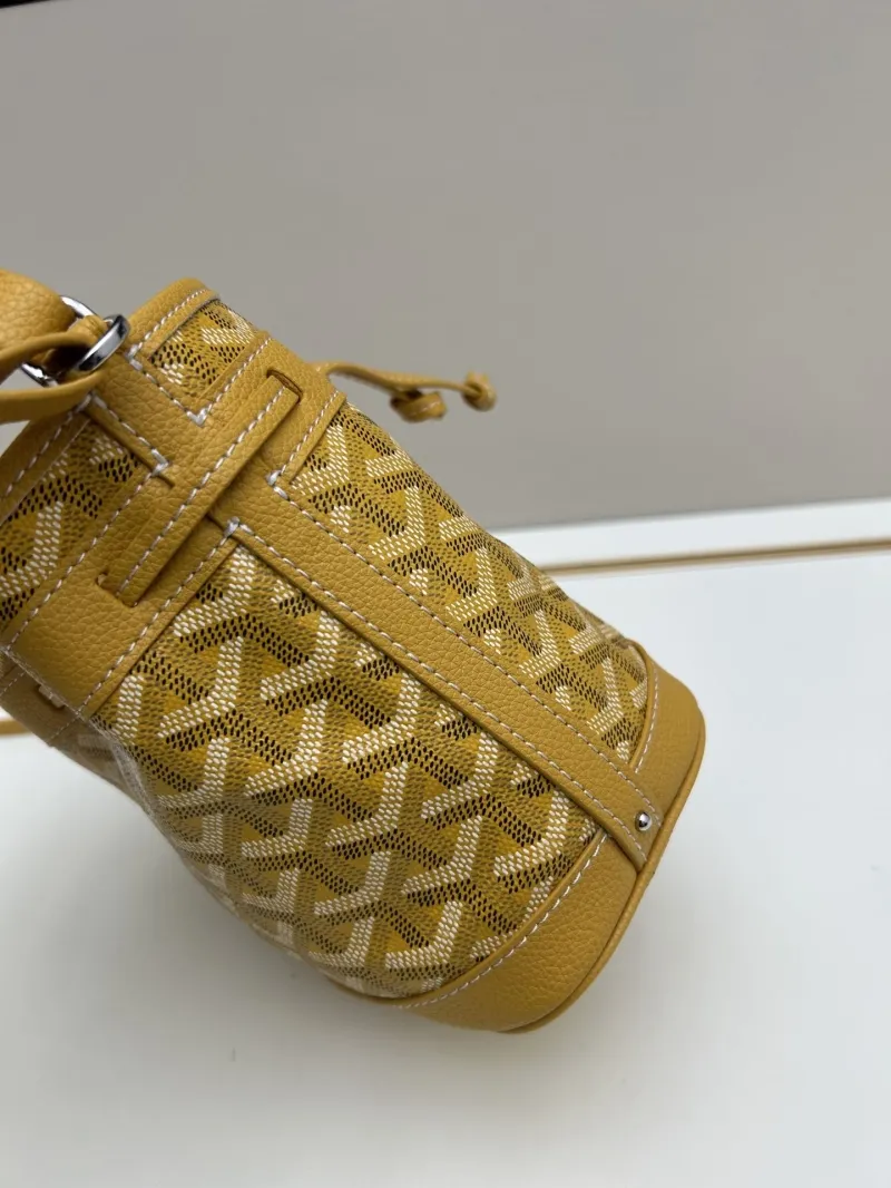 Goyard Yellow Crossbody Bucket Bag - Image 7
