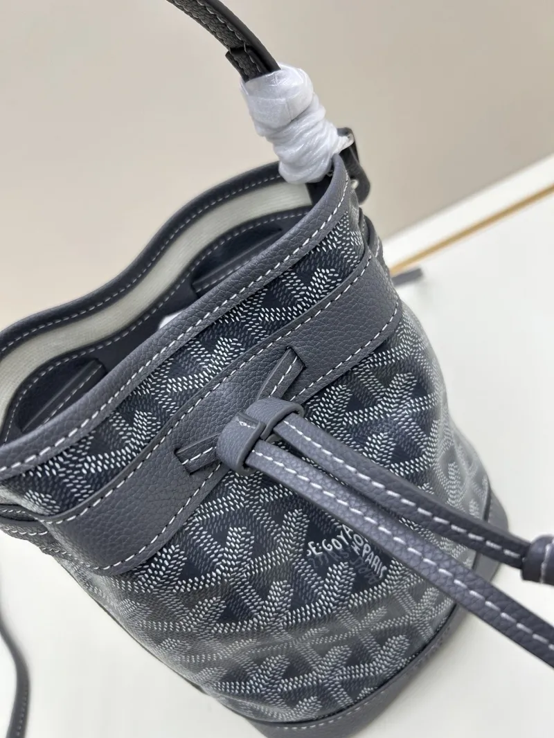 Goyard Gray Mini Bucket Crossbody Bag - Image 4