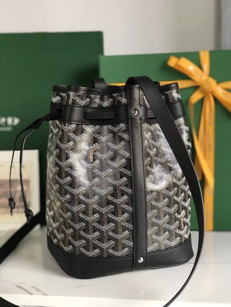 Goyard Black Bucket Crossbody Bag 24 - Image 3