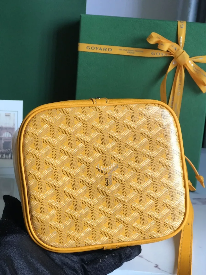 Goyard Yellow Bucket Bag Size 27 - Image 8