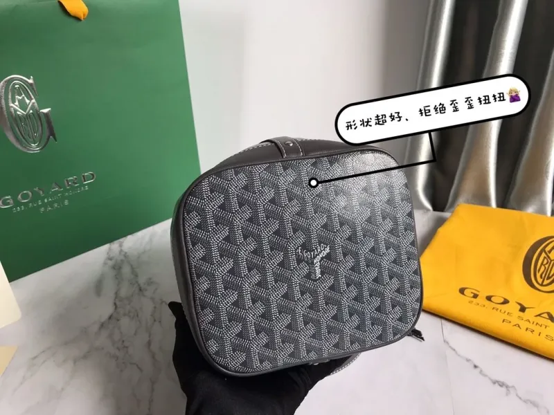Goyard Dark Gray Bucket Crossbody Bag - Image 5