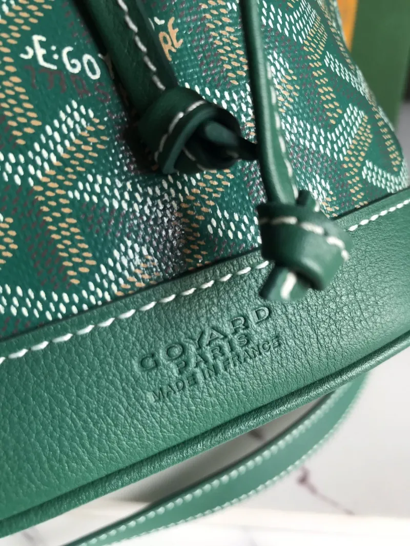 Goyard Green Drawstring Bucket Bag - Image 4