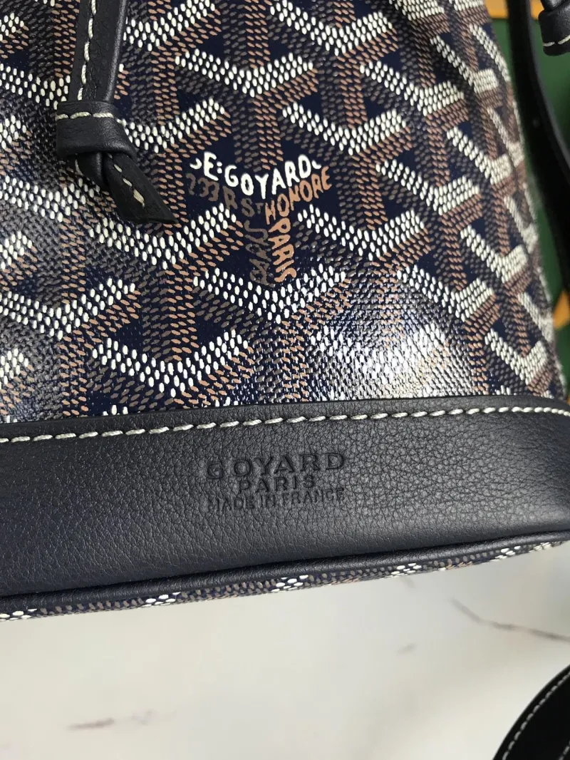 Goyard Dark Pattern Crossbody Bucket Bag 47 - Image 5