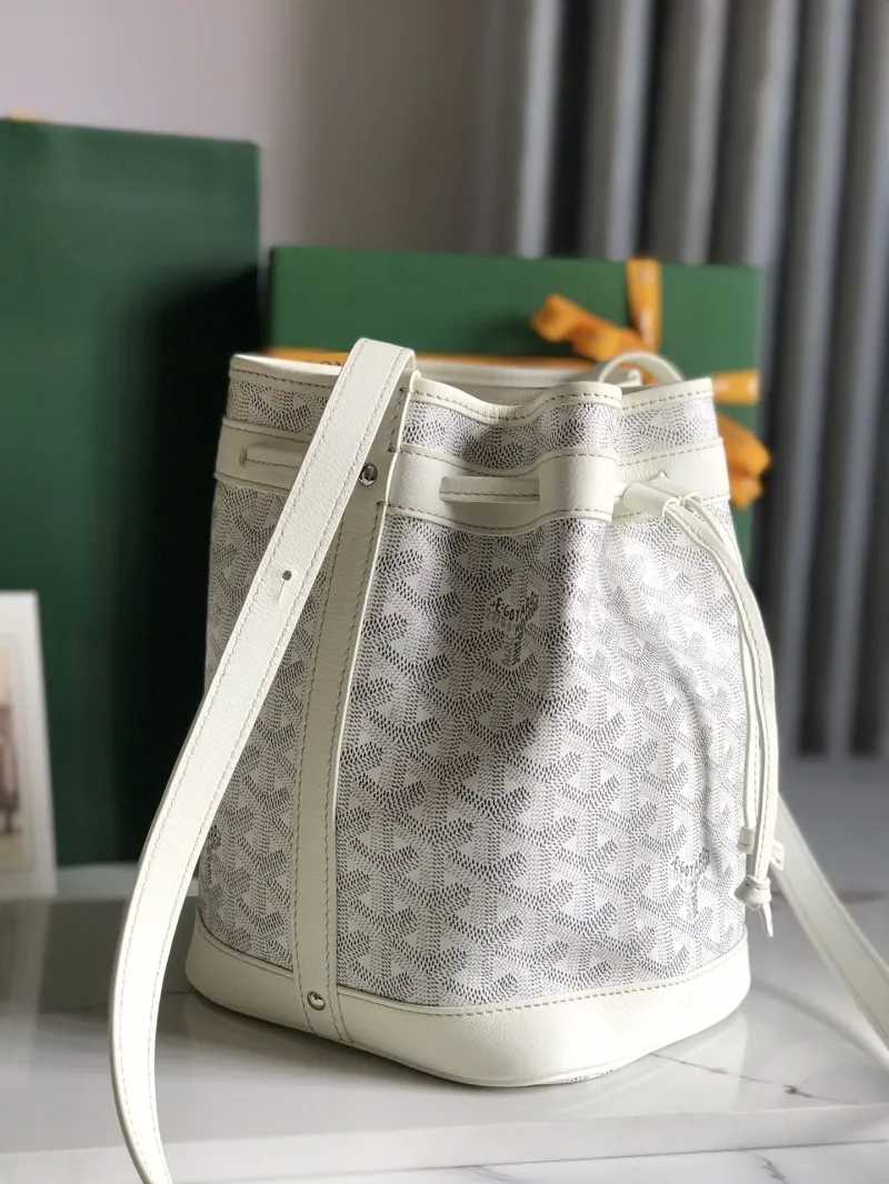 Alternative view of Goyard White Crossbody Bucket Bag