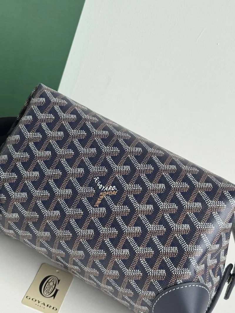 Goyard Dark Blue Cosmetic Bag 4 - Image 7
