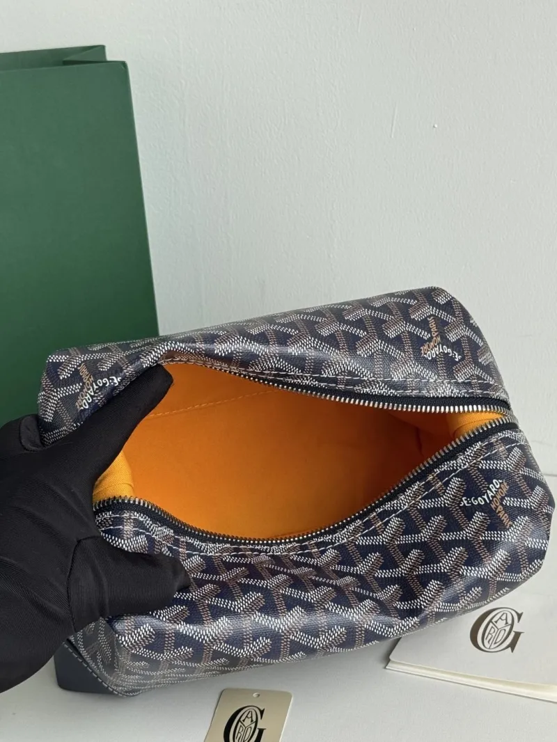 Goyard Dark Blue Cosmetic Bag 4 - Image 8