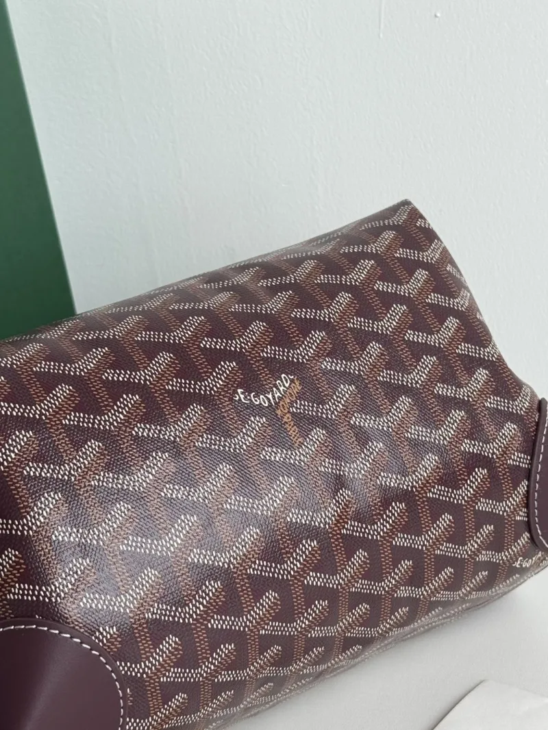 Authentic Goyard Brown Cosmetic Bag - Image 6