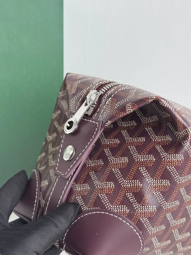 Authentic Goyard Brown Cosmetic Bag - Image 7