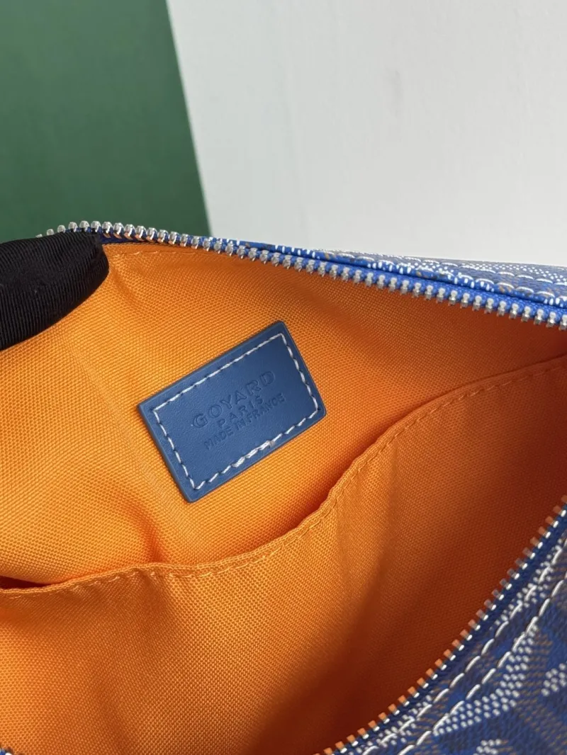Goyard Blue Luxury Cosmetic Bag - Image 8