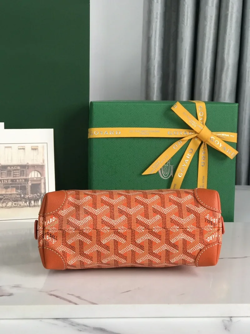 Goyard Orange Cosmetic Travel Bag - Image 5