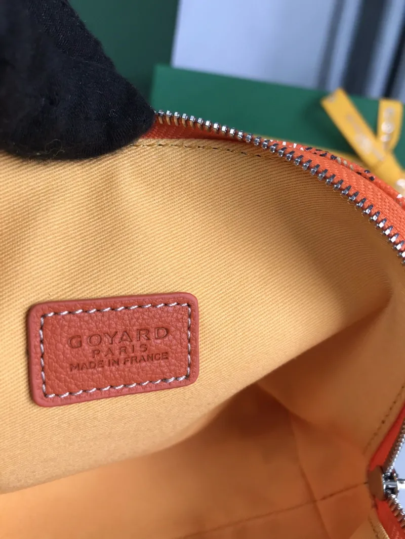 Goyard Orange Cosmetic Travel Bag - Image 9