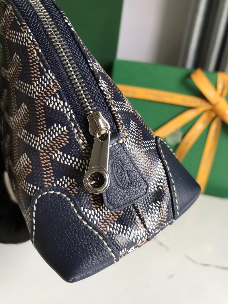 Goyard Navy Cosmetic Bag 17 - Image 6