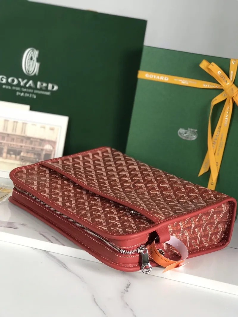 Goyard Red Cosmetic Bag 23 - Image 5