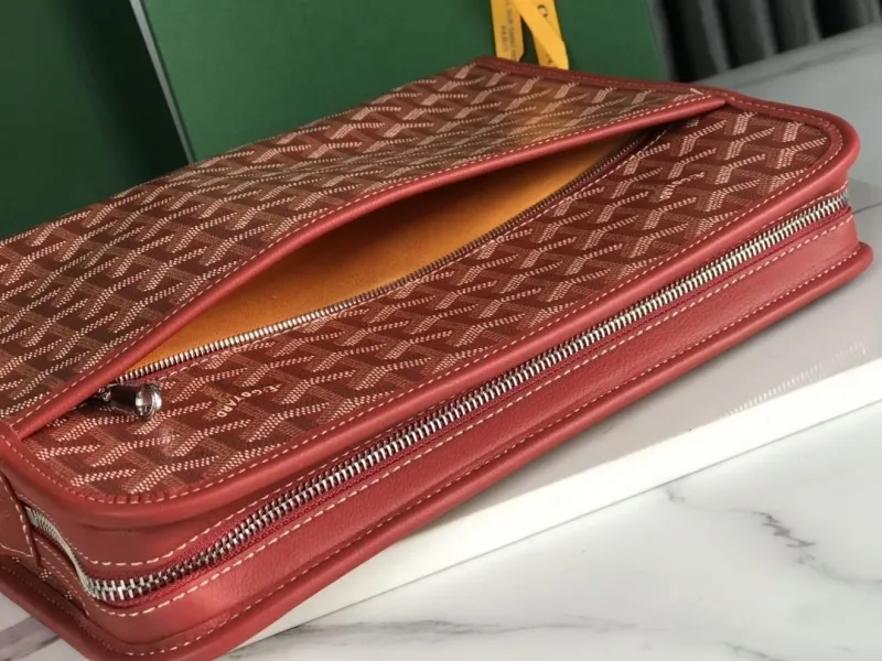 Goyard Red Cosmetic Bag 23 - Image 6