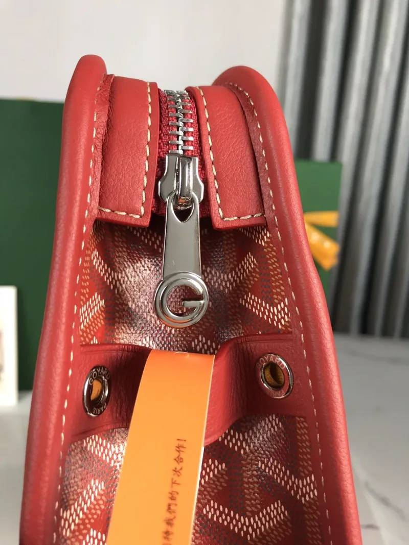 Goyard Red Cosmetic Bag 23 - Image 7