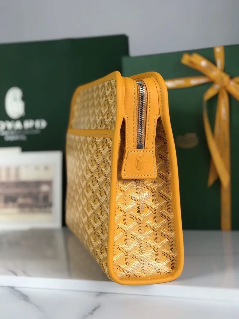 Goyard Yellow Cosmetic Bag Size 25 - Image 6