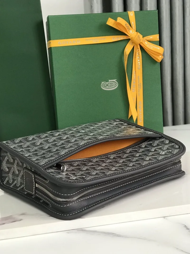 Goyard Dark Gray Cosmetic Pouch 31 - Image 6