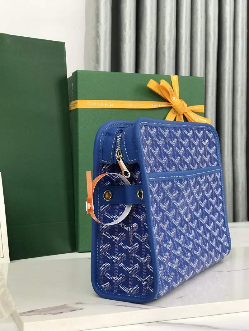 Goyard Blue Cosmetic Bag 36 - Image 4