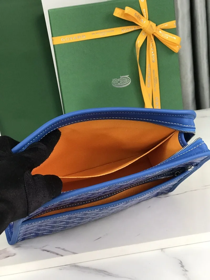 Goyard Blue Cosmetic Bag 36 - Image 6