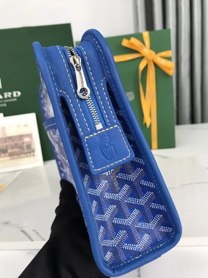 Goyard Blue Cosmetic Bag 36 - Image 8